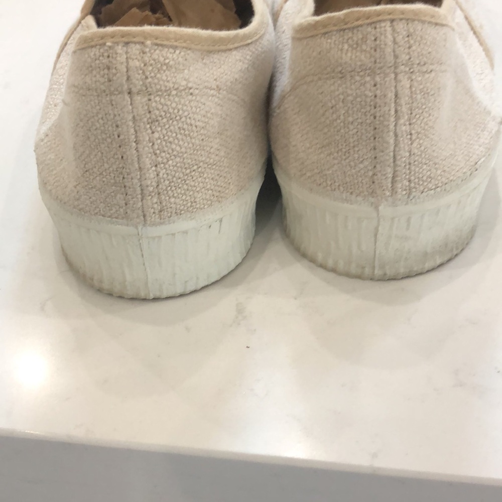 Spalwart Off-White Special V Slip-On Sneakers cotton linen women's size euro 41 - Picture 4 of 7
